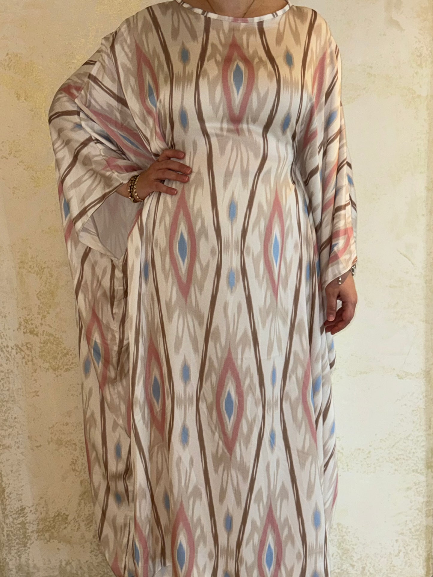 Kaftan Hafsa - Rosa/Beige