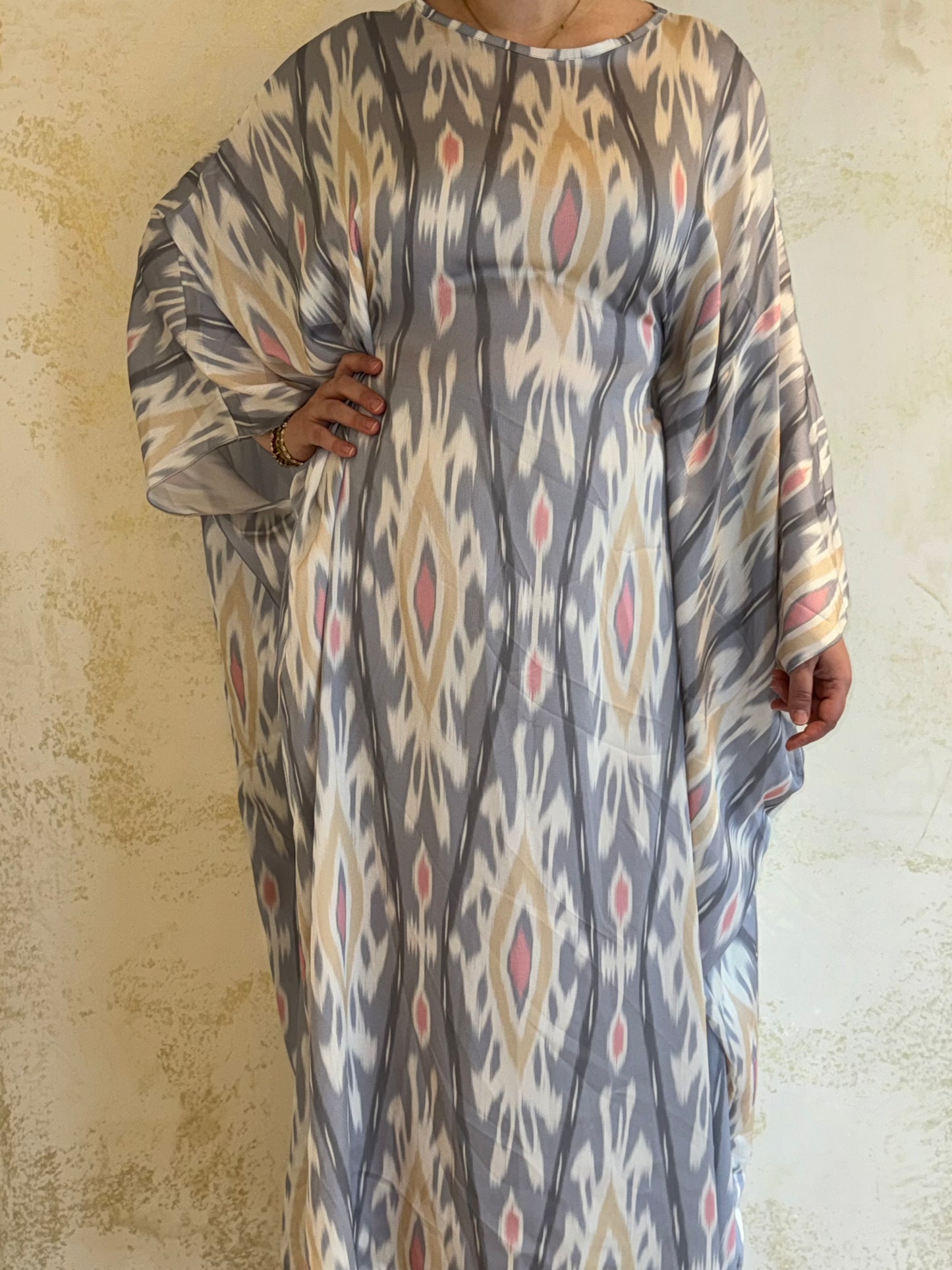 Kaftan Hafsa - Grau/Beige