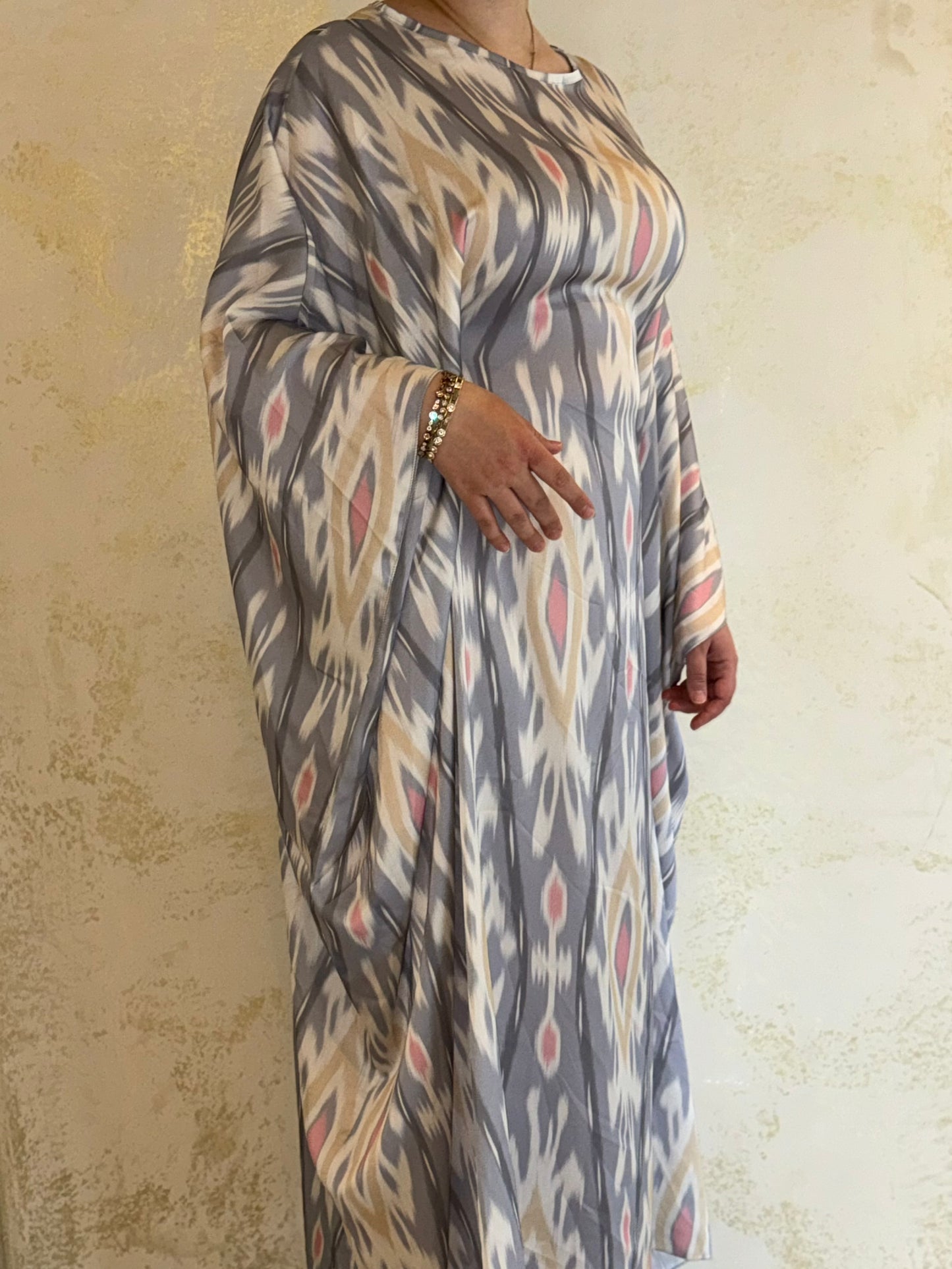 Kaftan Hafsa - Grau/Beige