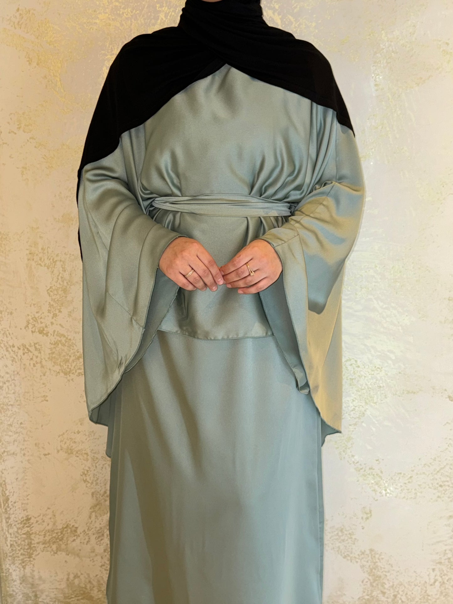 Satin Cape Abaya