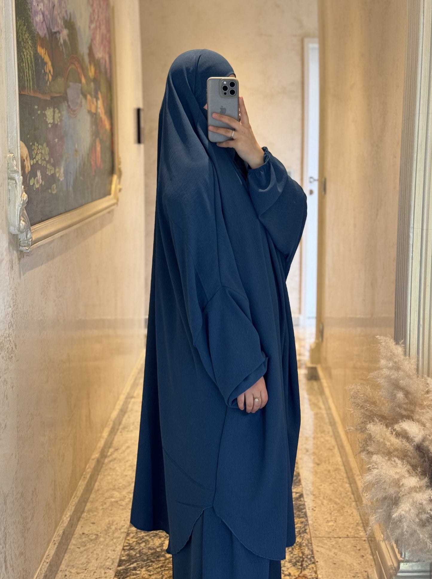 Jazz Jilbab - Jeansblau