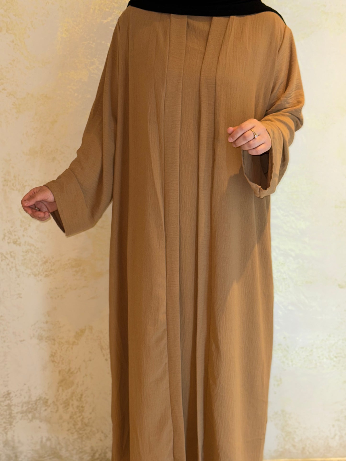 Three-piece Abaya Anisa - Camel 