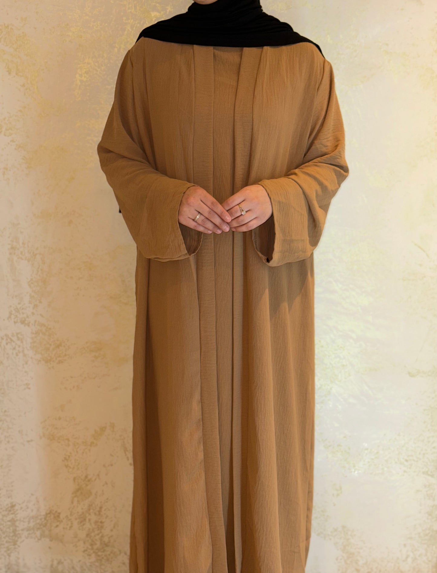 Three-piece Abaya Anisa - Camel 