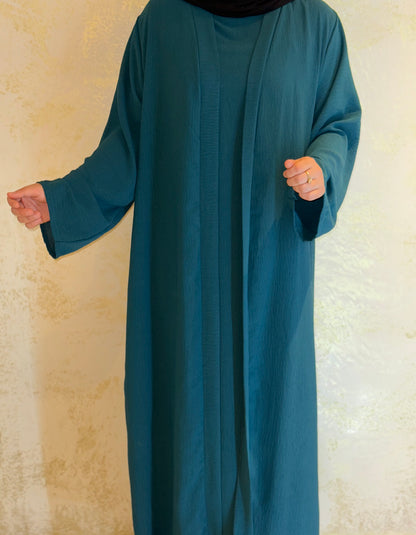 Dreiteilige Abaya Anisa - Seegrün