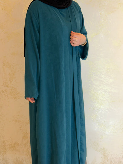 Dreiteilige Abaya Anisa - Seegrün