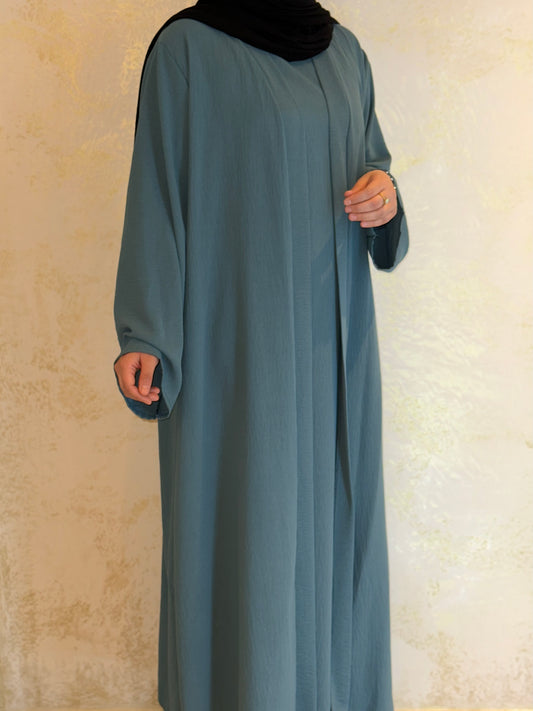 Dreiteilige Abaya Anisa - Graugrün