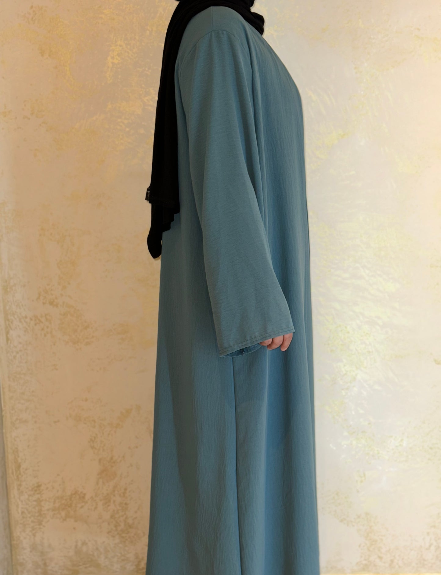 Three-piece Abaya Anisa - Grey Green 