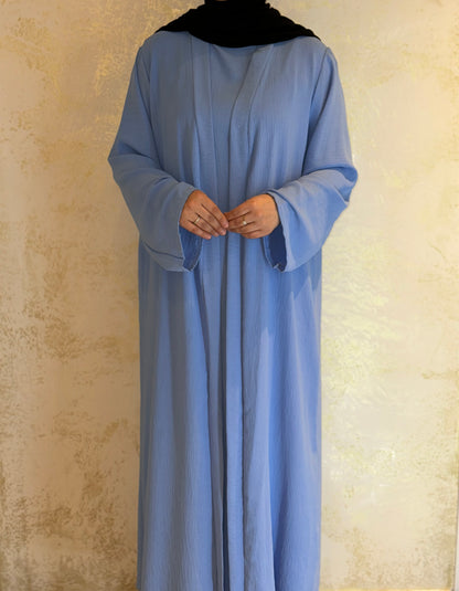 Dreiteilige Abaya Anisa - Himmelblau