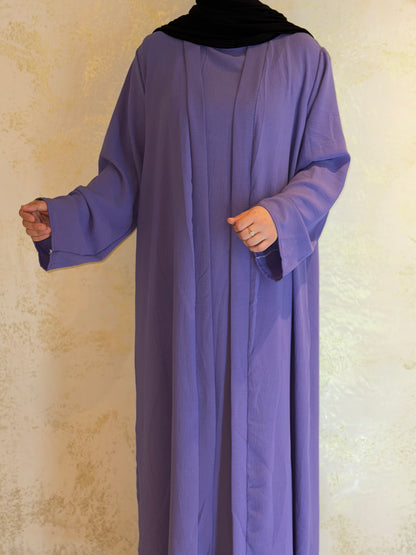 Three-piece Abaya Anisa - Lilac 