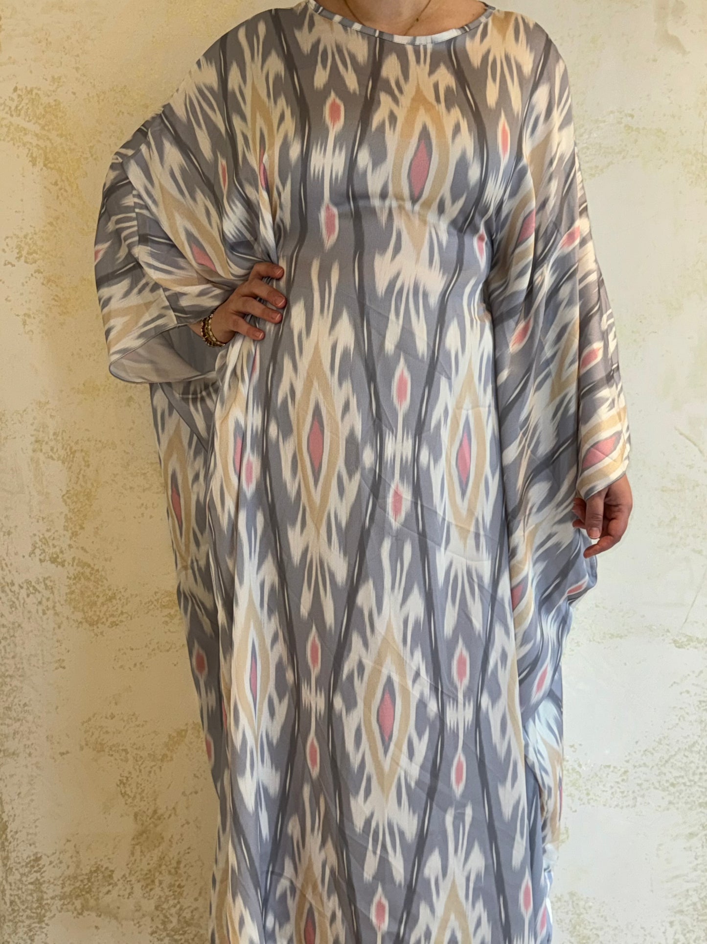 Kaftan Hafsa - Grey/Beige 