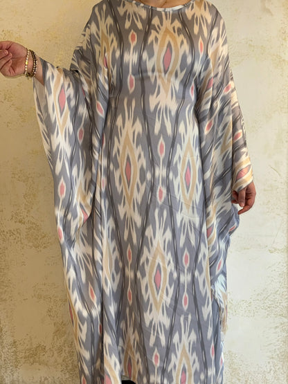 Kaftan Hafsa - Grey/Beige 