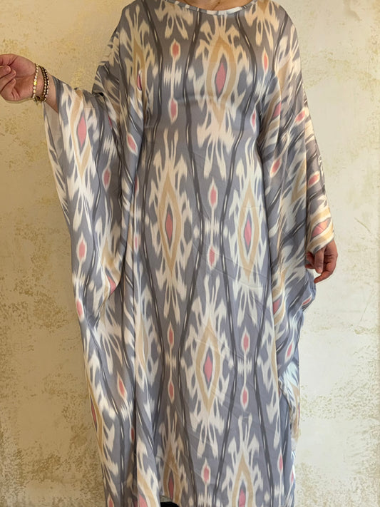 Kaftan Hafsa - Grau/Beige