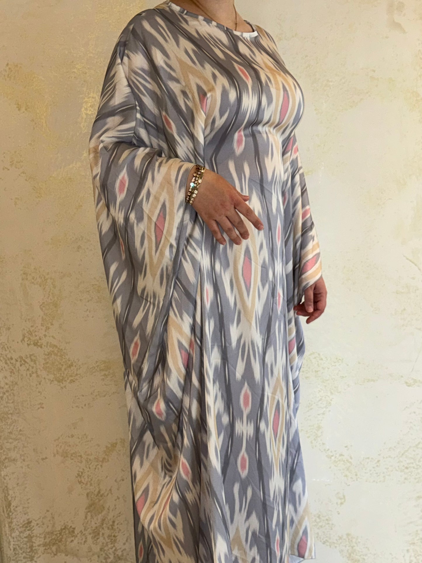 Kaftan Hafsa - Grey/Beige 