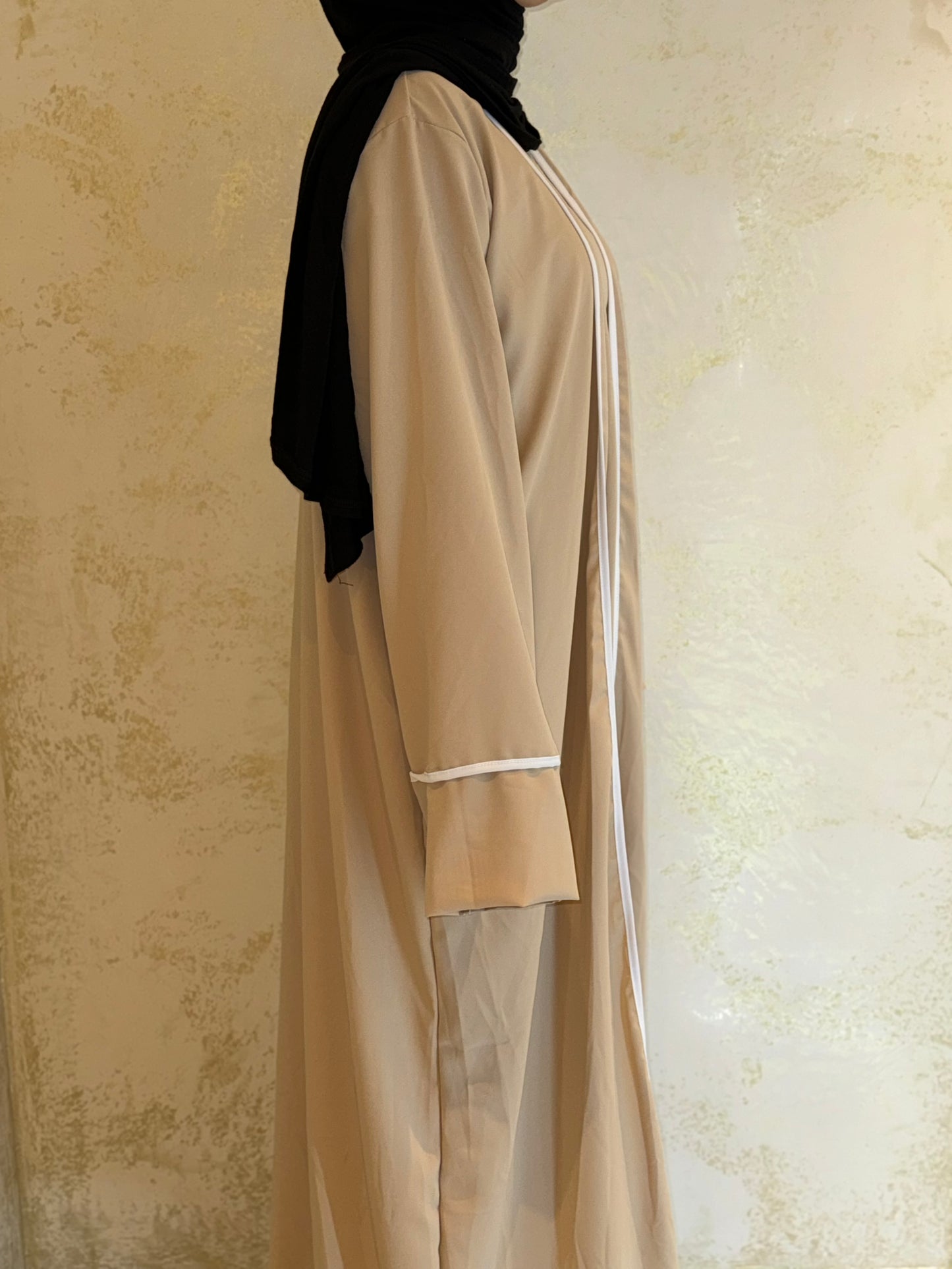 Kimono Abaya Set - Beige