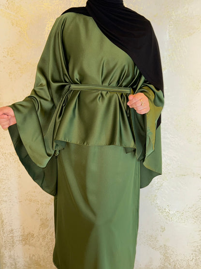 Satin Cape Abaya