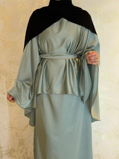 Satin Cape Abaya