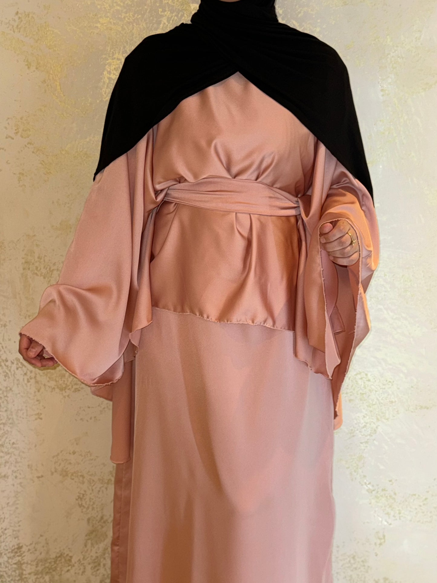 Satin Cape Abaya