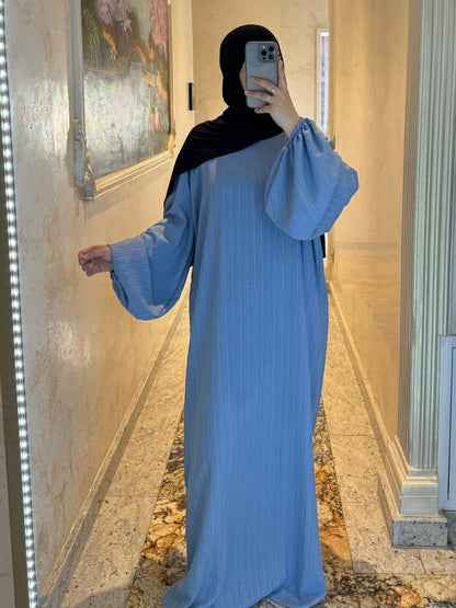 Abaya with balloon sleeves