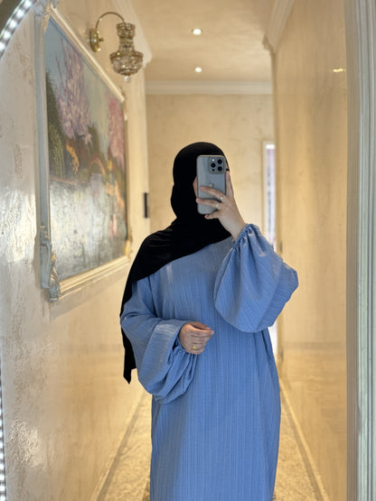 Abaya with balloon sleeves