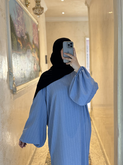 Abaya with balloon sleeves