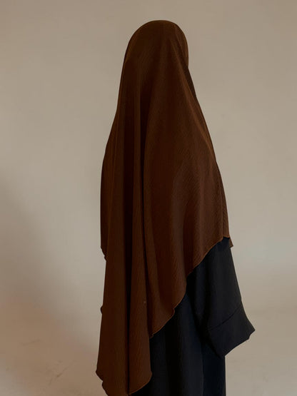 Nesthetics Jazz Khimar in Braun, aus Jazz-Material, 120 cm lang, für Damen.